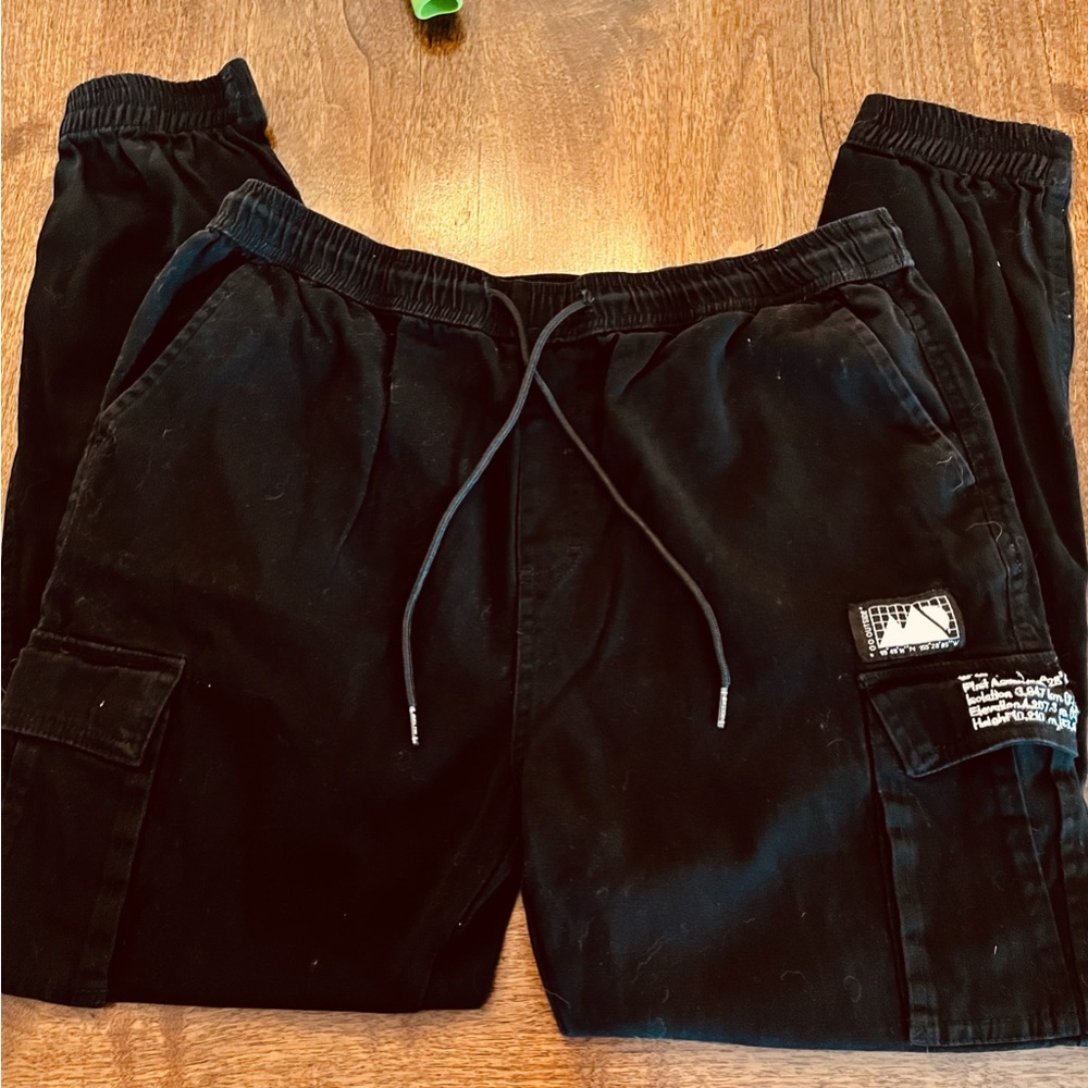 Black cargo pants